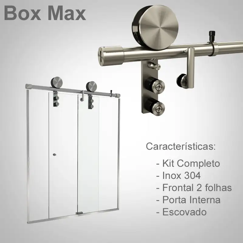 Frontal Interno 2 Folhas Escovado